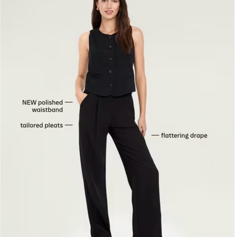 🦋 old navy Extra High-Waisted Taylor Trouser Straight Pants